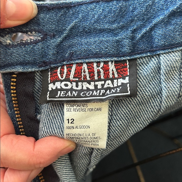 VINTAGE 80s High-Waist Denim Pencil Skirt Midi Length - Picture 4 of 10